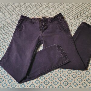 Abercrombie & Fitch Pants Blue Chinos Button Fly 30x30